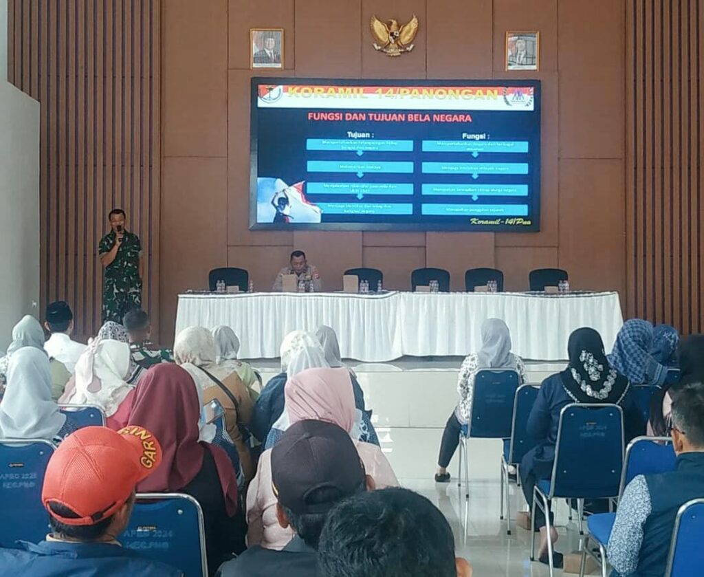 Batituud Koramil 14/Panongan Berikan Materi Wawasan Kebangsaan.