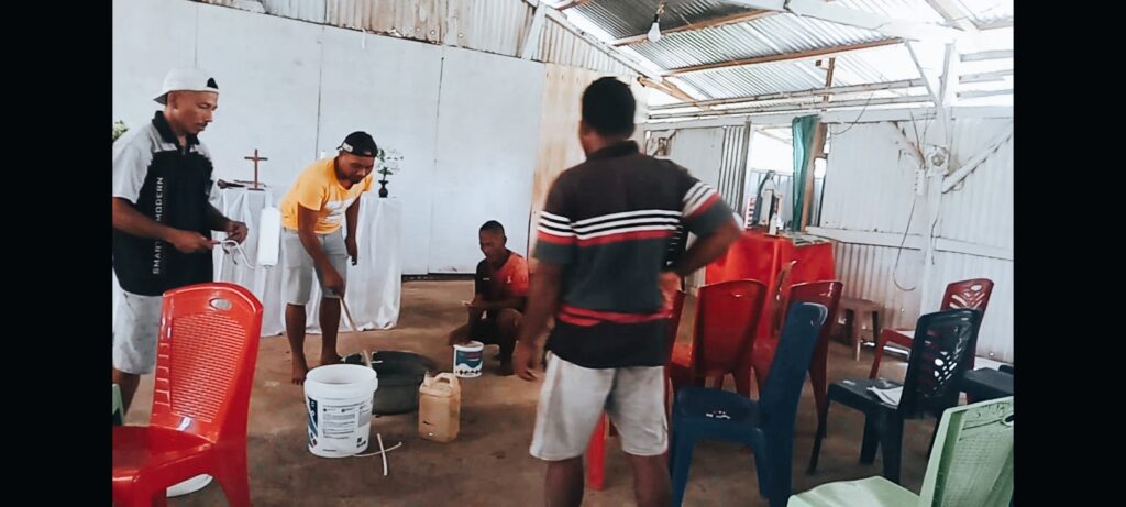 “Songsong Nataru umat Stasi St.Agustinus Jati Renovasi Ruang Kapela”