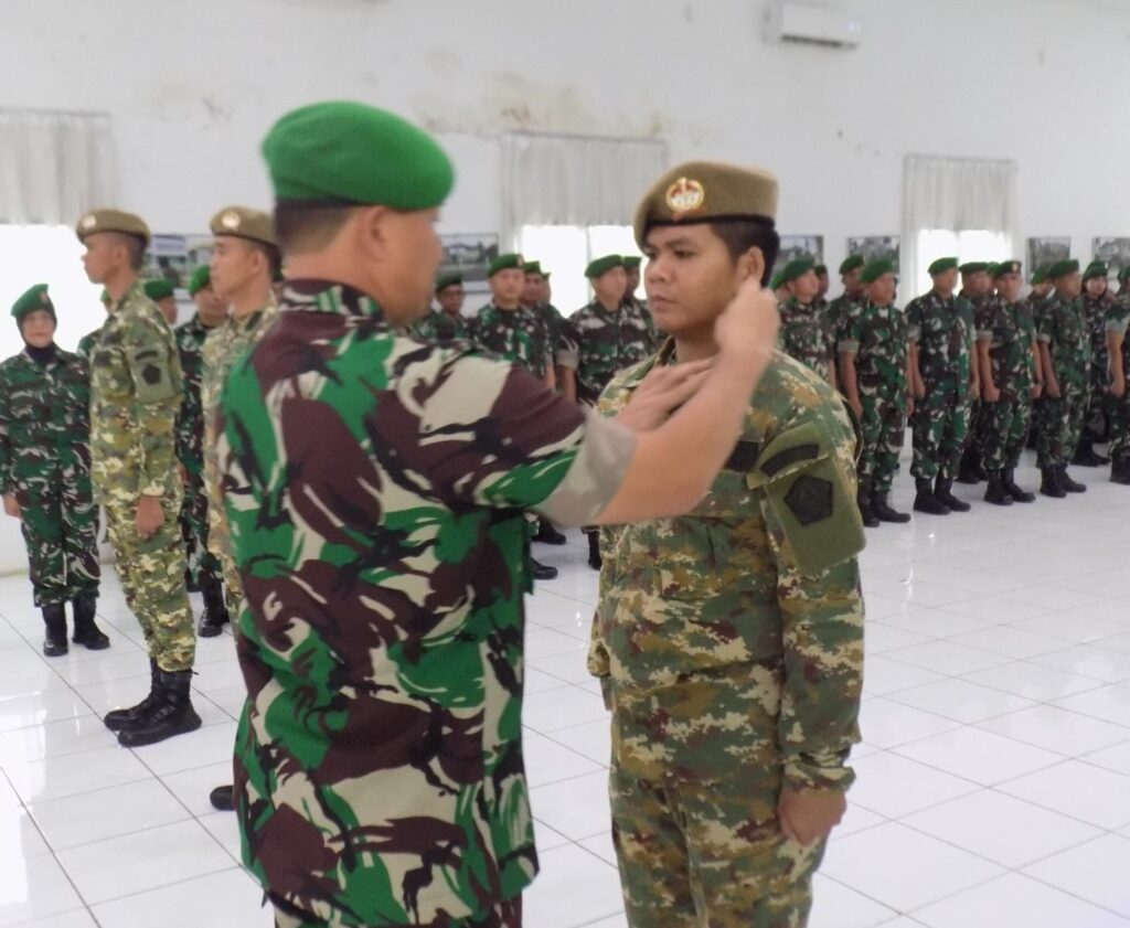 UPACARA KENAIKAN PANGKAT ANGGOTA KOMCAS KODIM I/BB