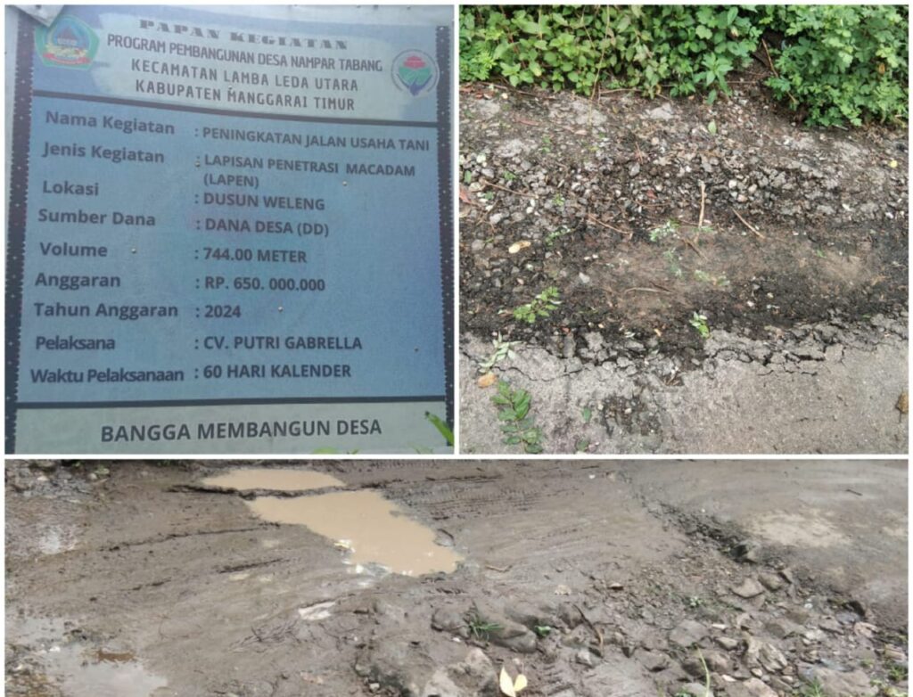 Kepala Desa Nampar Tabang Berikan Klarifikasi Perihal Pemberitaan Pembangunan Lapen Yang Diduga Berkualitas Buruk