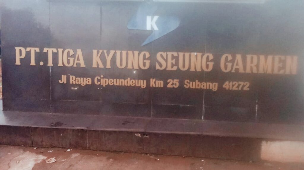 PT. Tiga Kyungsung Garmen diduga Melanggar Pembayaran Uang Lemburan Karyawan.