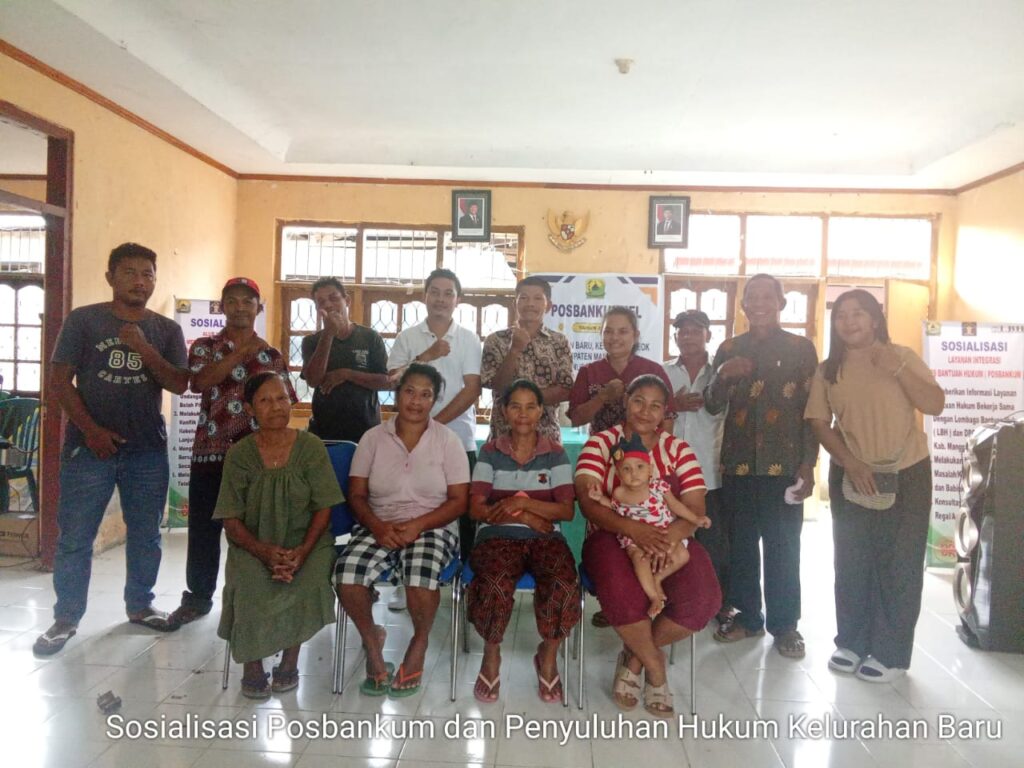 Sosialisasi Posbankum Program Kementrian Hukum selesai di gelar, Paralegal Kelurahan Baru siap kerja”