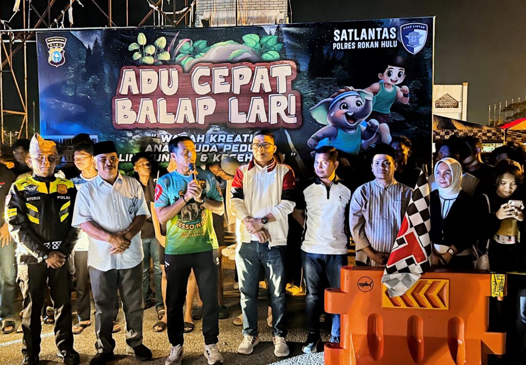 Cegah Balap Liar, Polres Rohul Gelar Balap Lari Green Policing, Gen Z Diajak Adu Cepat di Trek Resmi