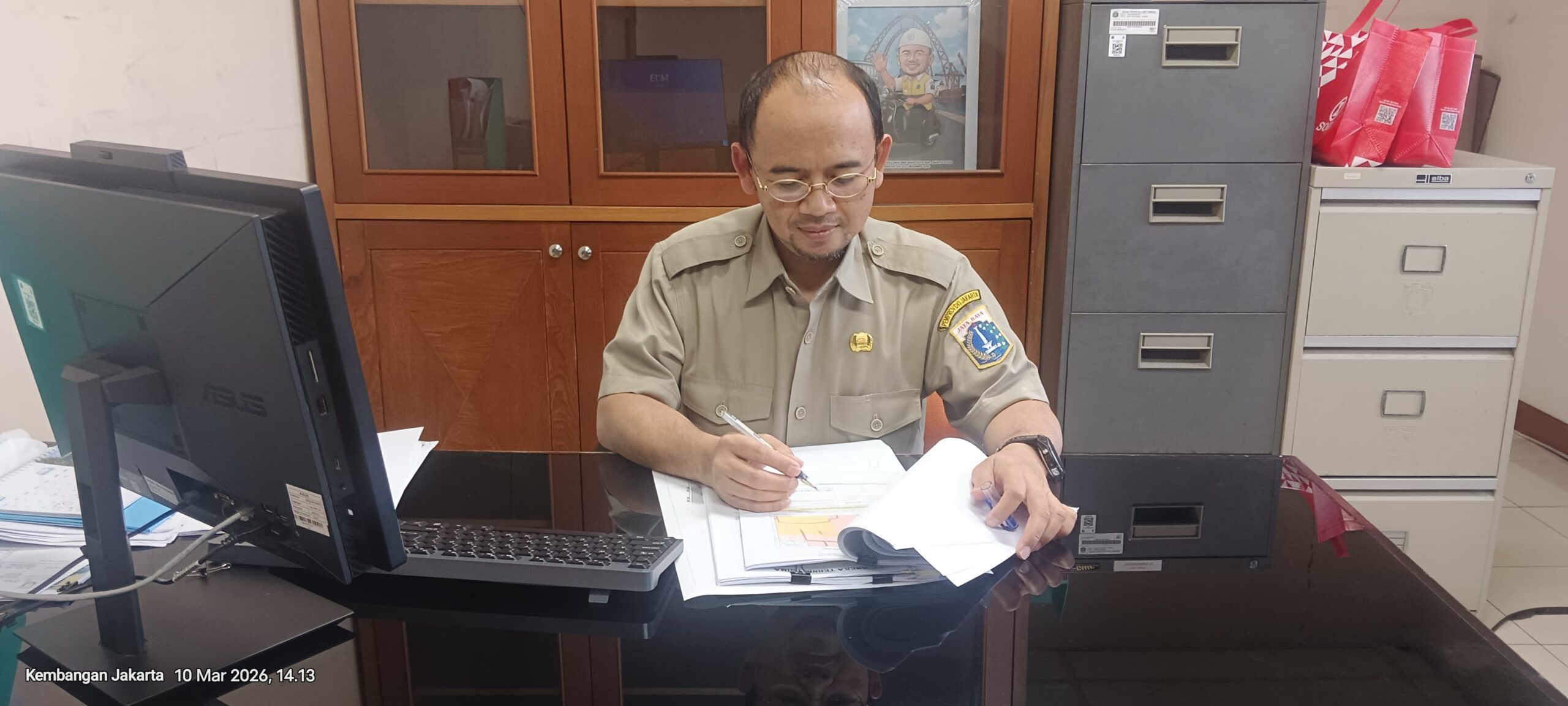 Kepala Suku Dinas Bina Marga Jakarta Barat Taufik, Berkomitmen Menjaga pelayanan Infrastruktur Jalan Bagi Masyarakat