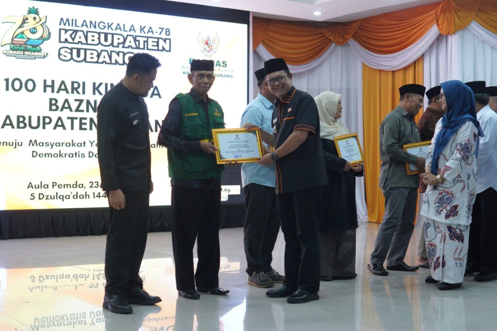 100 Hari Kinerja Baznas Mendapat Apresiasi Dari Wabup Subang Dorong Perluasan Zakat Luar ASN