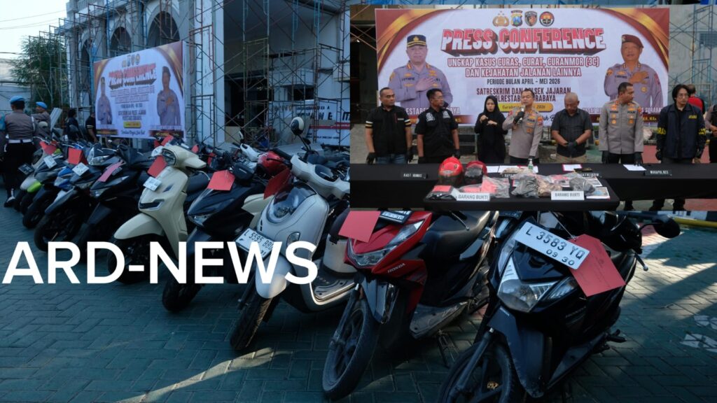 Polrestabes Surabaya Ungkap 163 Kasus Kejahatan Jalanan, 192 Tersangka Ditangkap dalam 5 Bulan
