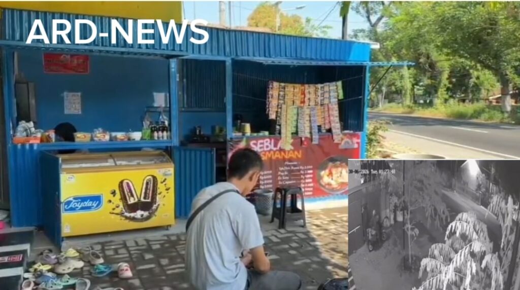 Diduga Curi 3 Tabung Gas LPG, Aksi Dua Pelaku Terekam CCTV di Kedai Makanan Wonorejo Pasuruan