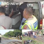 Driver Ojol Tewas Tertabrak Kereta Api Di Perlintasan Tanpa Palang Pintu