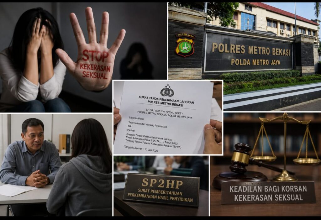 Perkembangan kasus Kekerasan Seksual Di Bekasi : LP 10 Juli Kini Tahap SP2HP