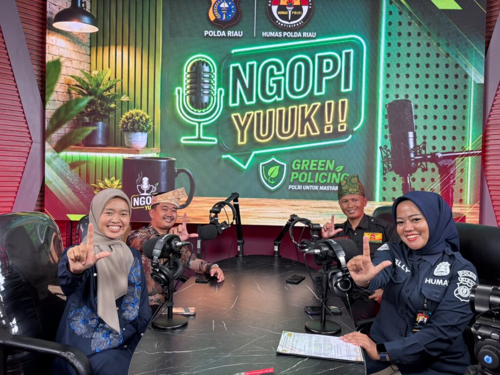 Ngopi Bareng  Humas Polda Riau Sorot Kenduri Akbar,Targerkan Rekor Muri 10.080 Peserta