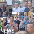 Puluhan Warga Datangi Polsek Beji Tuntut Oknum Polisi Dipecat