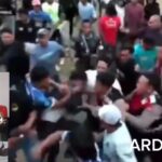 Ricuh!! Ratusan SUporter Lekok FC Keroyok Wasit Usai Pertandingan Bupati Pasuruan Cup